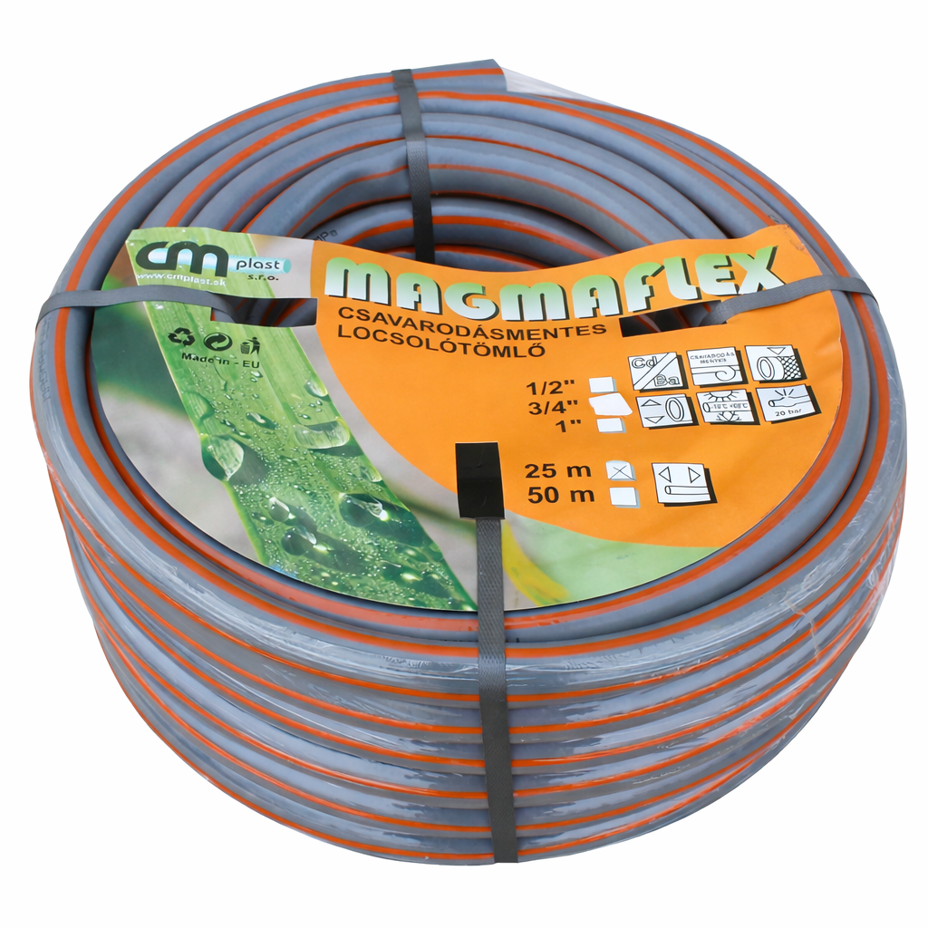 Magma-Flex csavarodásmentes kerti locsoló tömlő 3/4